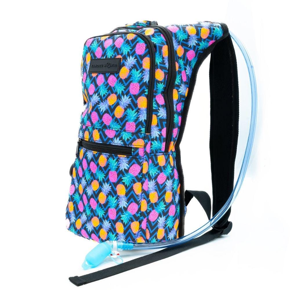 *SALE*Vibedration Hydration Backpack w/o bladder w/ Hat & Bag, blk wht pineapple Amazon.com : Hydration Pack,Hydration Backpack with 2L  main image 3
