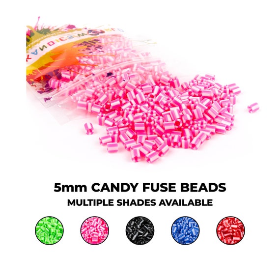 Glow-in-the-dark Fuse Beads for Perlers 8 Colorful Options perler Brand  Compatible Melty Beads 5mm 1000, 3000 or 6000 Beads 