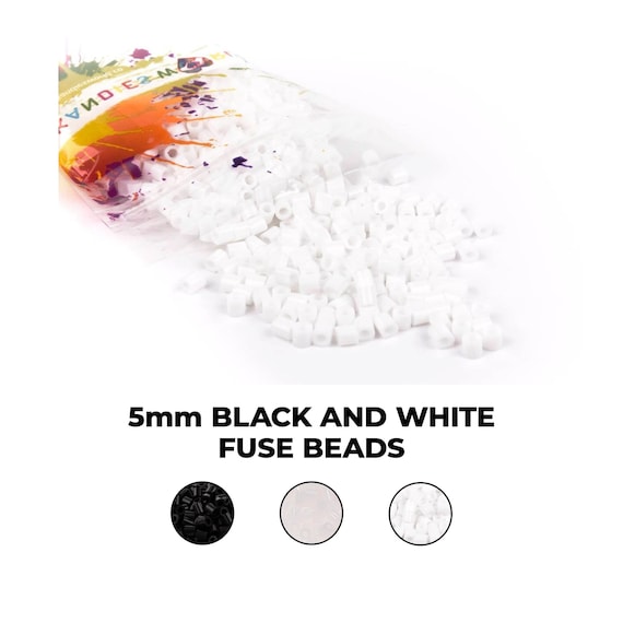 Black, White or Clear Fuse Beads for Perlers 3 Options perler