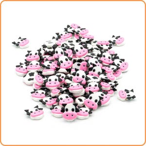 Cow Custom Beads for Kandi Bracelets | Rave & Festival Jewelry Making Supplies | DIY Kandi Crafts