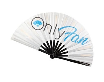 Custom Bamboo Folding Fan: Rave Festival Accessory  - Large Rave Folding Hand Clack Fan