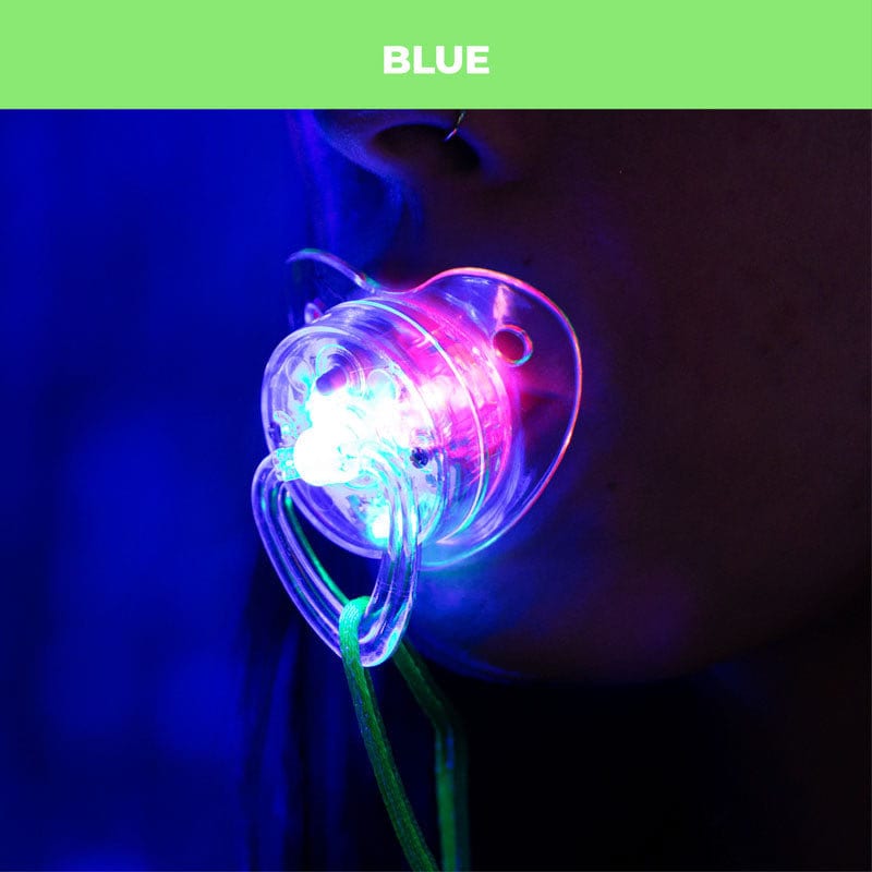 LED Rave Pacifier – Light up Binky – Glow EDM Festival Accessory Gear ...
