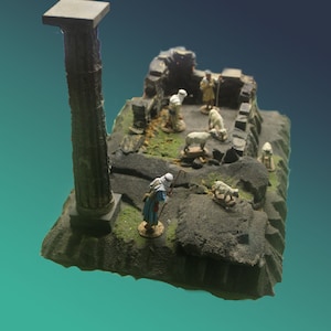 Ancient Roman Ruins 54mm Diorama Terrain