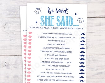 Name That Baby Tune Baby Shower Game Boy Baby Shower Baby Etsy