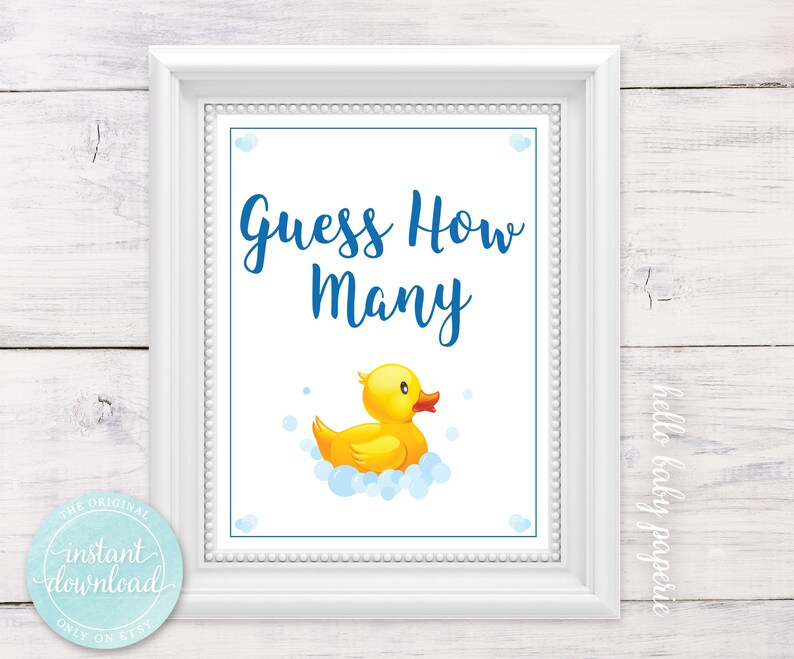 Guess How Many Baby Shower Ideas Rubber Duck Baby Shower Etsy Guess How Many Baby Shower Ideas Rubber Duck Baby Shower Etsy