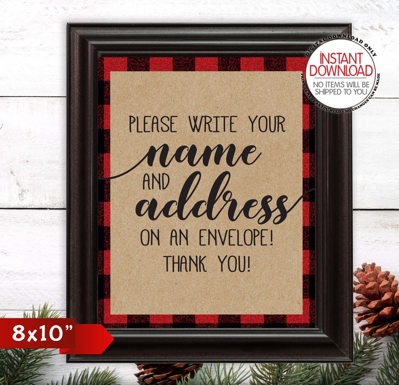 Address An Envelope Sign Name And Baby Shower Signs Image 0