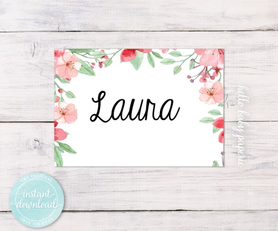 blank name tags guest