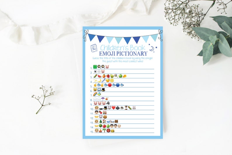 Children S Book Emoji Baby Shower Game Emoji Pictionary Etsy Children S Book Emoji Baby Shower Game Emoji Pictionary Etsy