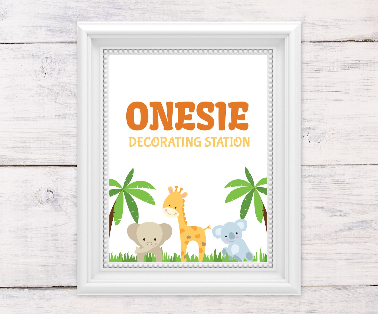 Onesie Decorating Station Sign Please Sign the Onesie Sign | Etsy