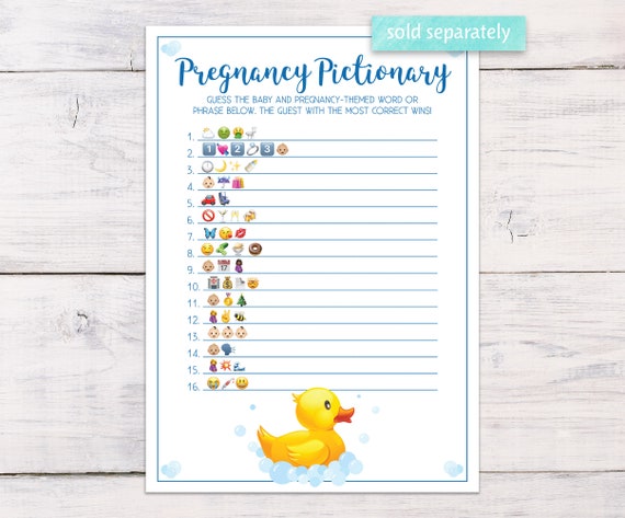 Baby Name Game Name Game Baby Shower Ideas Rubber Duck Baby Etsy