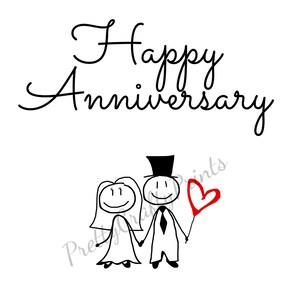 Anniversary Cards, Digital Cards, Printable Cards
