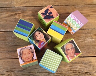 Bright Heirloom Photo/Alphabet Blocks