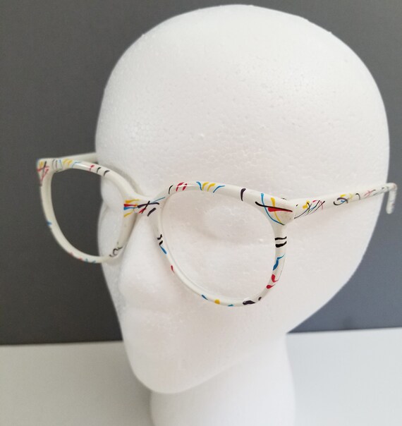 Vintage 1980s Splatter Paint Sunglasses, Eyeglasses … Gem