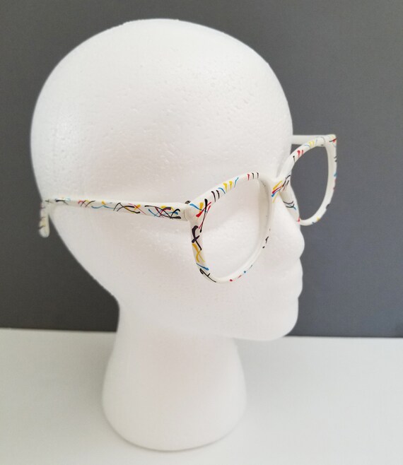 Vintage 1980s Splatter Paint Sunglasses, Eyeglasses … Gem