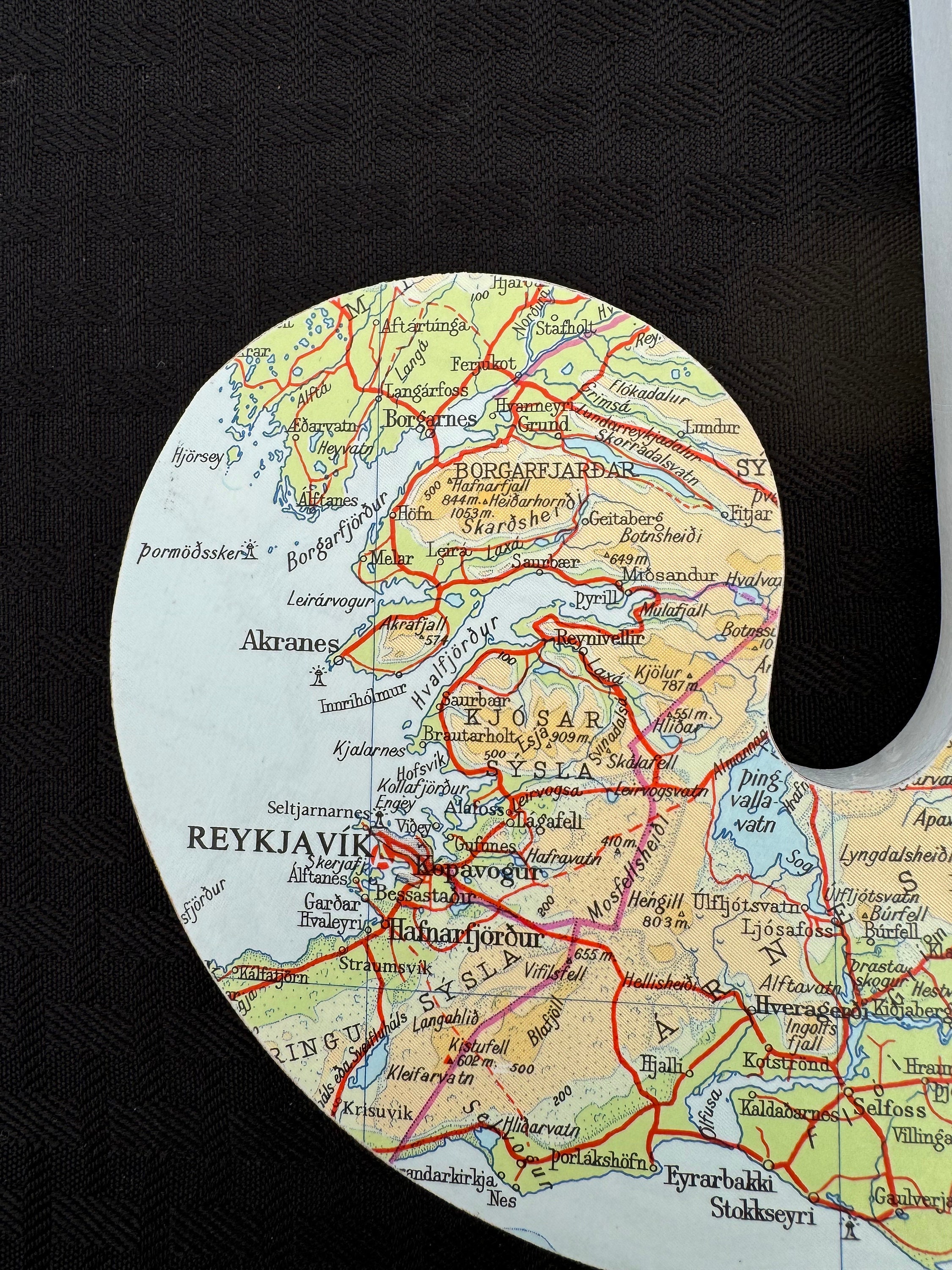 J, Iceland Map, Unique Wooden Letter Wall Hanging, Travel Themed Decor ...