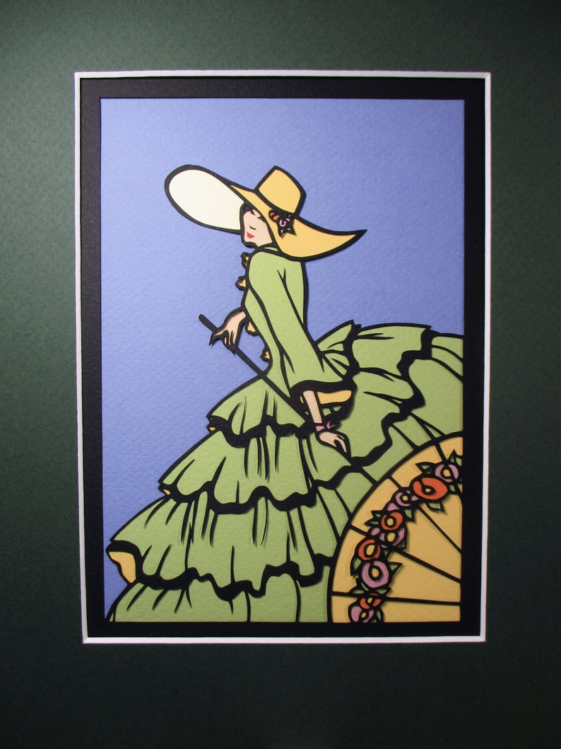 The Dress Handmade Paper Cutting Wall Art