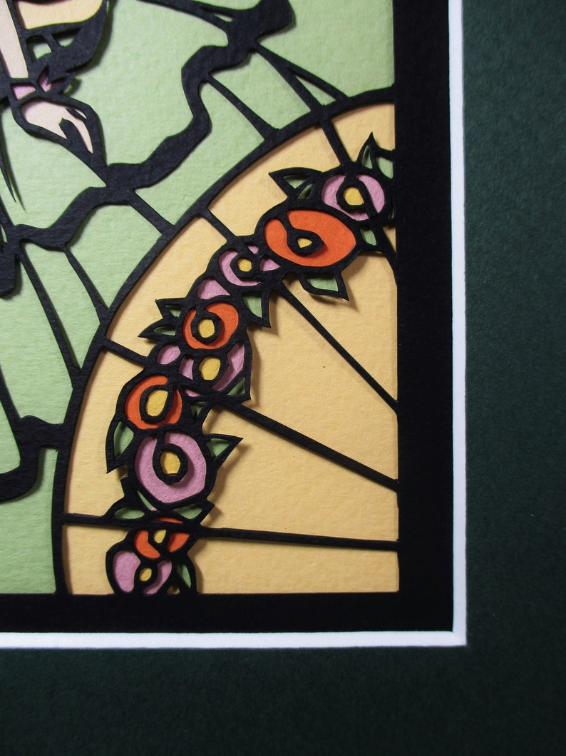 The Dress Handmade Paper Cutting Wall Art