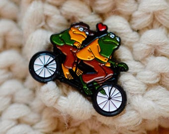 Frog and Toad Together Enamel Pin