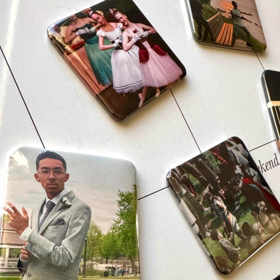 Miniature Custom Square Photo Magnets