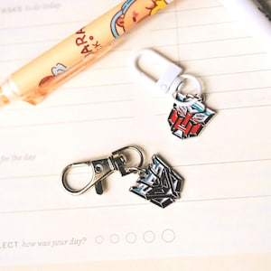 Iconic 80’s Robot Silver Enamel Charms
