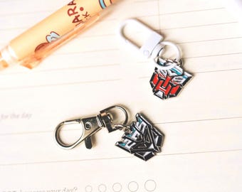 Iconic 80’s Robot Silver Enamel Charms