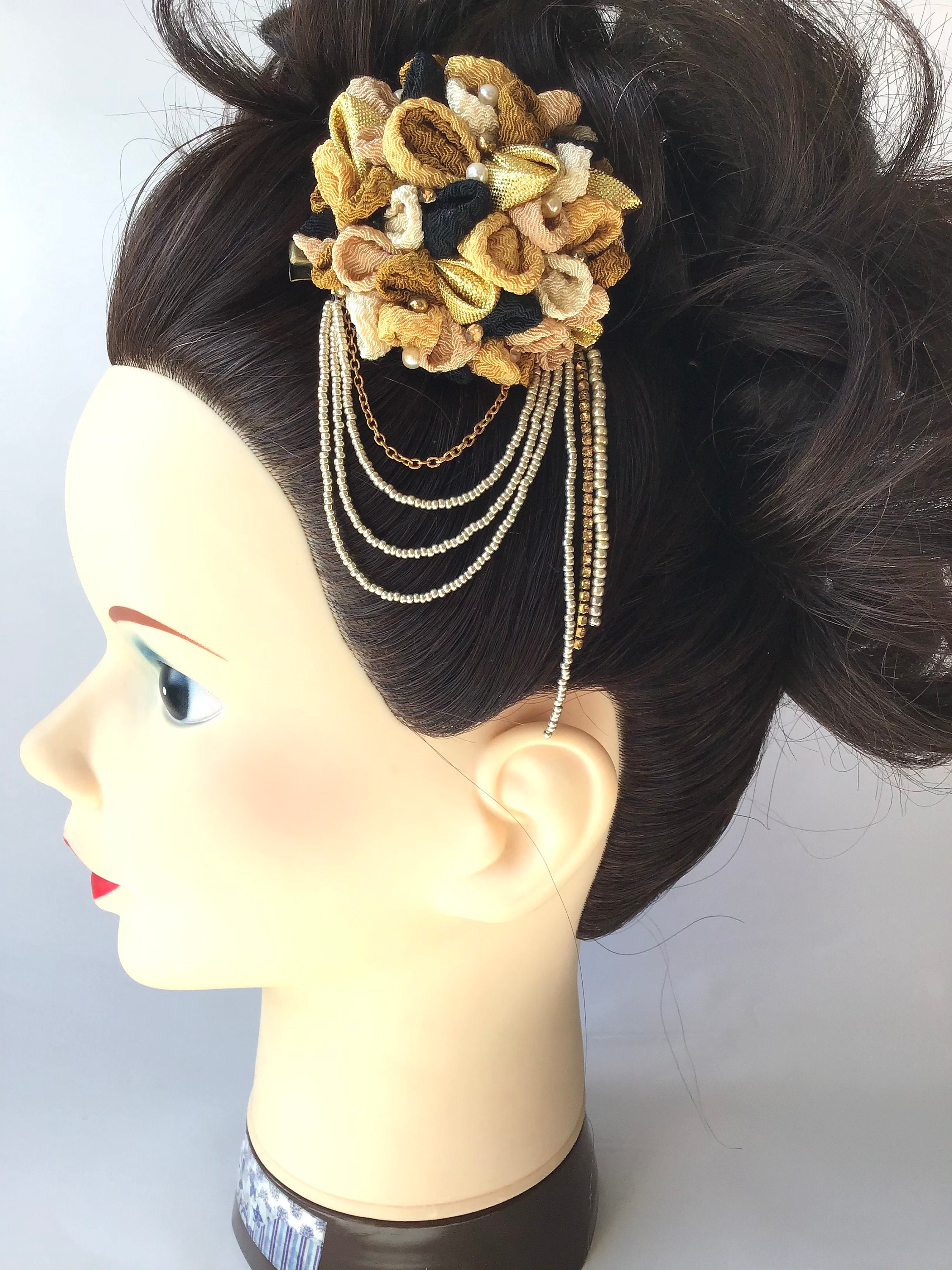 Japanese traditional kimono kanzashi hair clips Etsy
