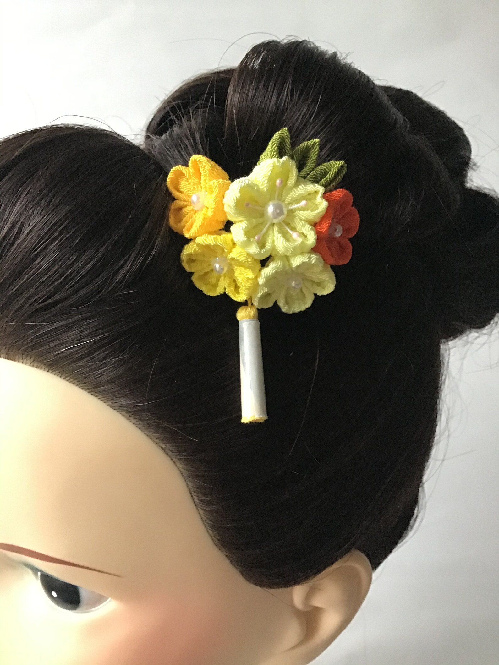 Japanese Traditional kimono tsumami kanzashi hair pins | Etsy