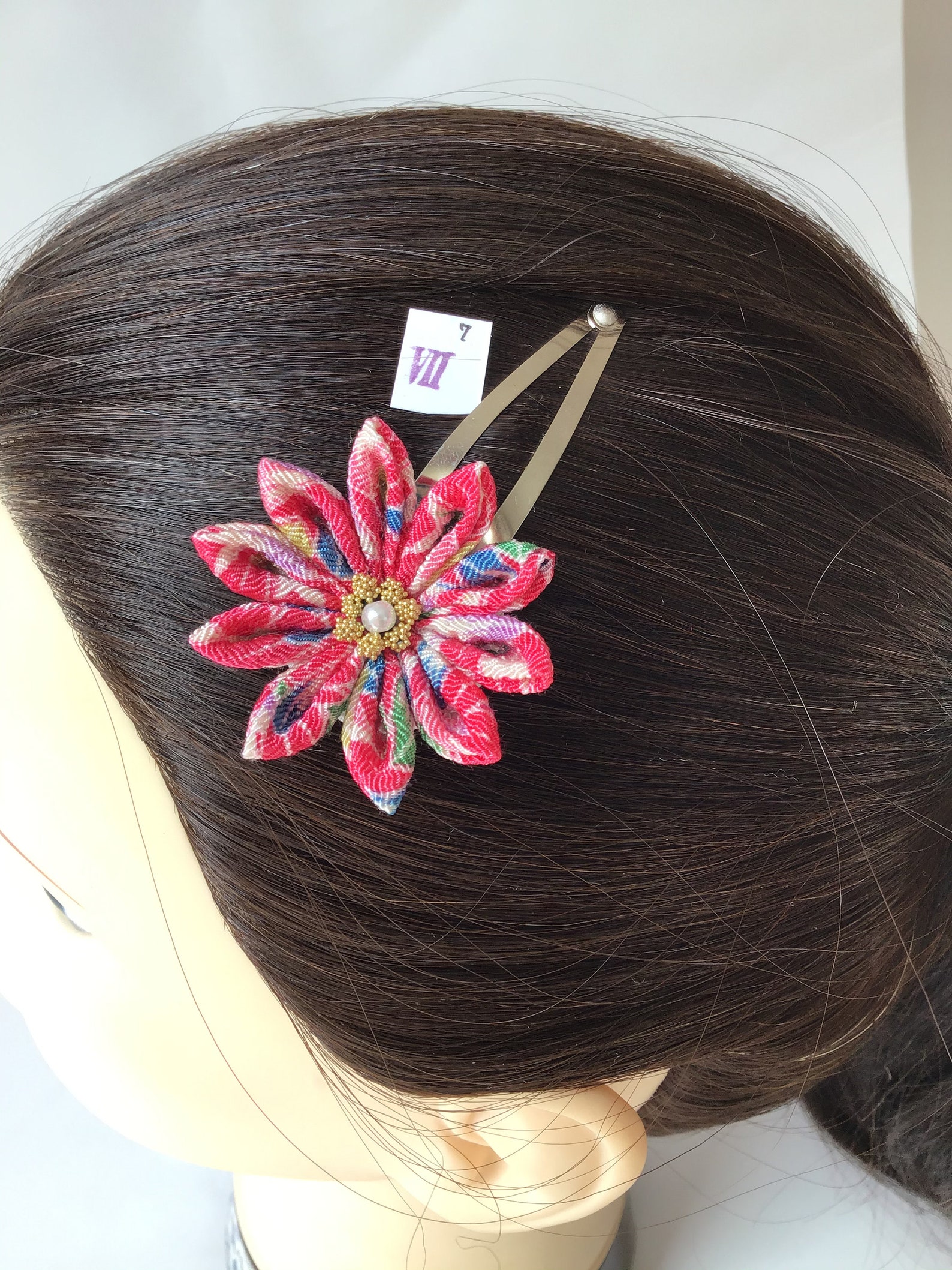 Japanese Traditional Tsumami Chirimen Kimono Hair Clips Etsy