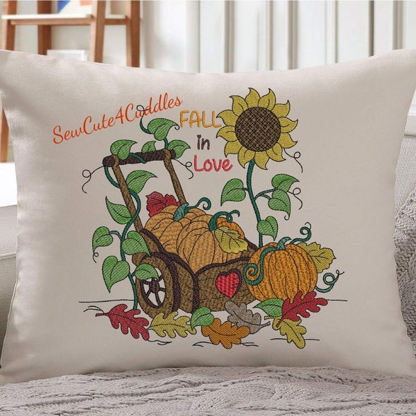 FALL in Love - Digital Embroidery Design