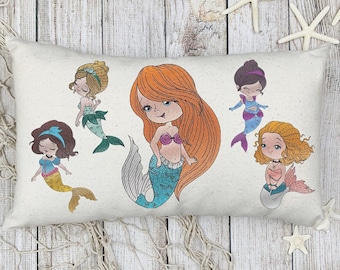 Mermaid (5) Bundle - Digital Embroidery Design