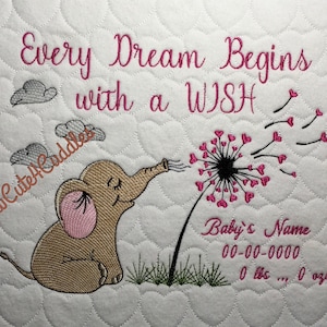 Every Dream Begins with a Wish - Digital Embroidery Design
