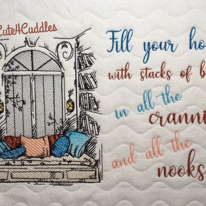 Reading Room - Digital Embroidery Design