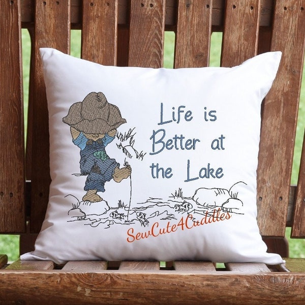 Life is Better at the Lake - Digital Embroidery Design