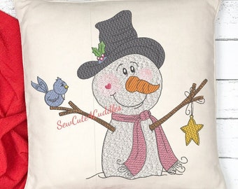 Sammy Snowman - Digital Embroidery Design