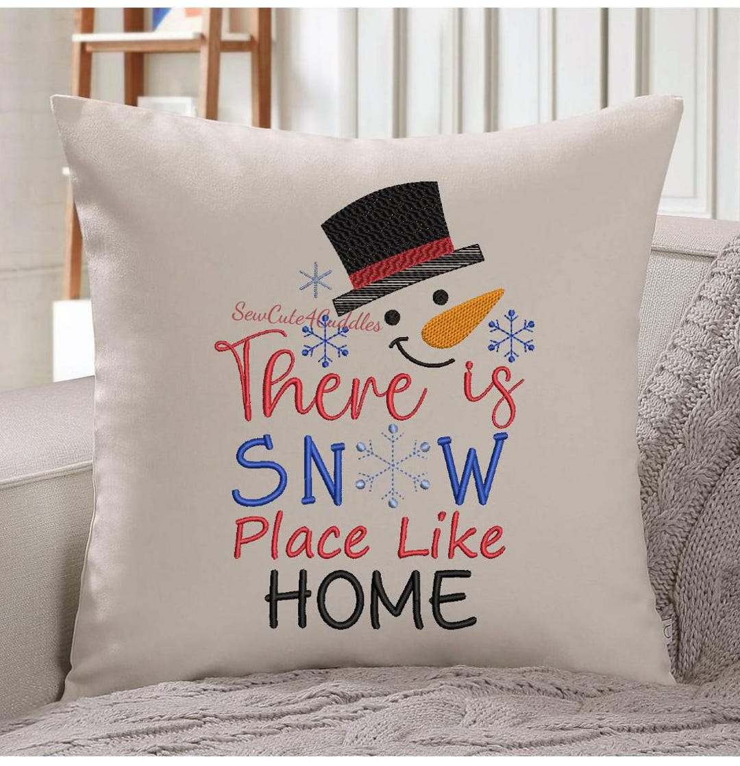 Snow Place Like Home - Digital Embroidery Design - Etsy