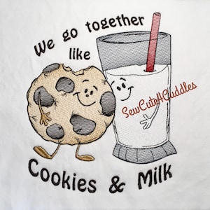 Cookies and Milk - Digital Embroidery Design