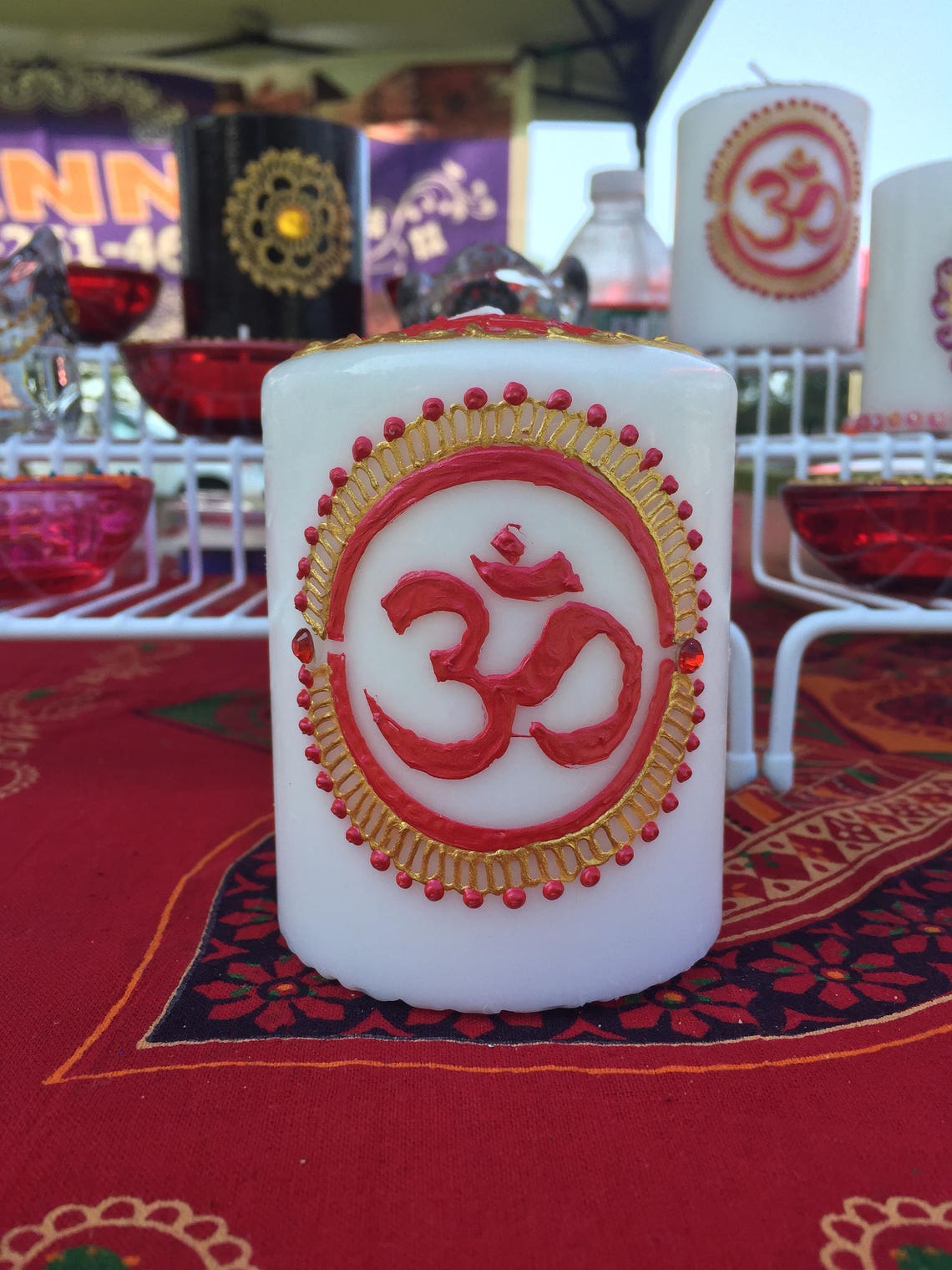 OM Candles Meditation/Hindu symbol Hindu/Yoga/Unique gift Etsy