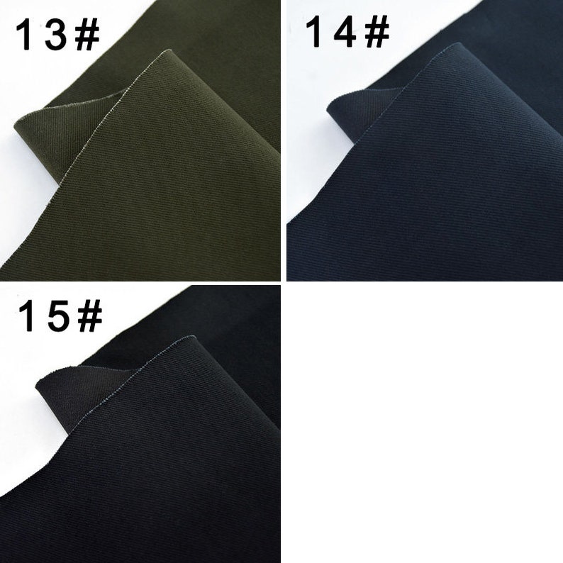 Twill Cotton Fabric, Heavy Weight Twill Fabric,100% Cotton, Washed Cotton Fabric, Colored Cotton Fabric, Apparel Fabric, By the Half Yard image 7