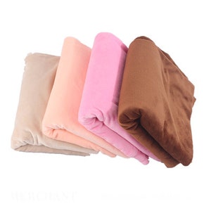 Solid Plush Smooth Minky Fabric for Baby Blankets, Stuffed Toys, Quilting, Embroidery, Pillows, By The Yard