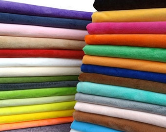 Tela Minky lisa y afelpada de alta calidad para mantas de bebé, peluches, acolchados, bordados y almohadas. Se vende por medio metro.