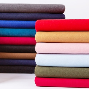 Woolen Fabric, Thickened Double - Sided Brushed Fabric, Faux Wool Fabric, Coat Fabric, Autumn Winter Fabric,Apparel Fabric,By The Half Yard