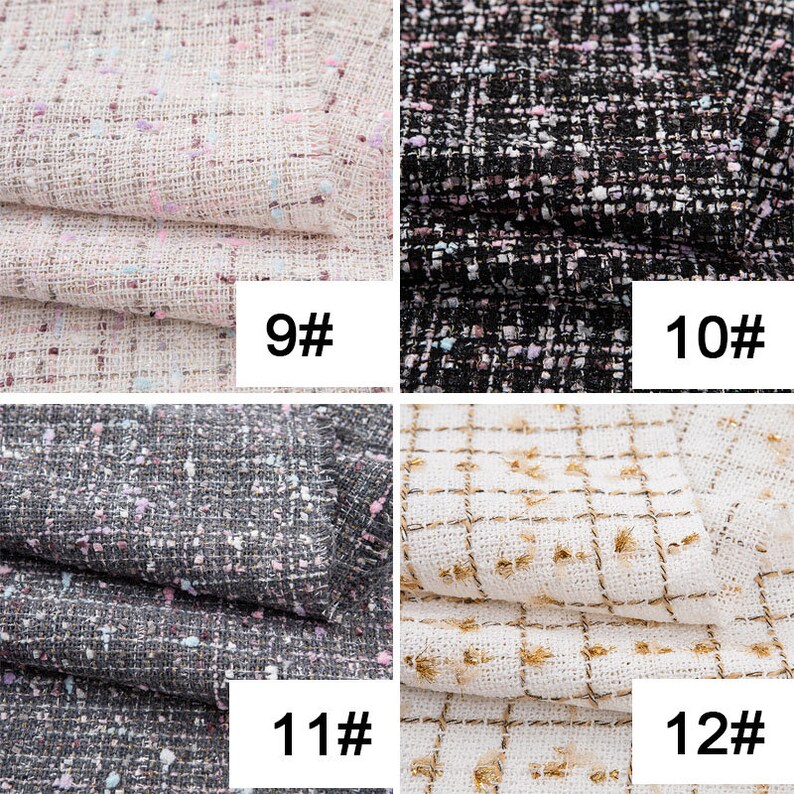 Tweed Fabric Woven Fabric Fashion Tweed Fabric Coat Dress Etsy