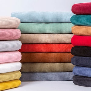 Corduroy Fabric, 8 Wales Corduroy Fabric, Coat Fabric, Pillowcase Fabric, Clothing Fabric, Home Decor Fabric,By the Half Yard