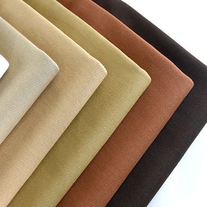 Twill Cotton Fabric, Heavy Weight Twill Fabric,100% Cotton, Washed Cotton Fabric, Colored Cotton Fabric, Apparel Fabric, By the Half Yard image 2