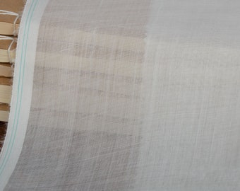 100% Nature Ramie Sheer Fabric, Lightweight Ramie Fabric, Natural Fabric, Vintage Fabric, Thin Curtain Fabric, By The Half Yard