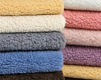 Sherpa Fabric, Lamb Wool Fabric, Lamb Faux Fur, Fleece Fabric, Warm Fabric, Soft Fabric, Upholstery Sherpa, Coat Fabric, By The Half Yard