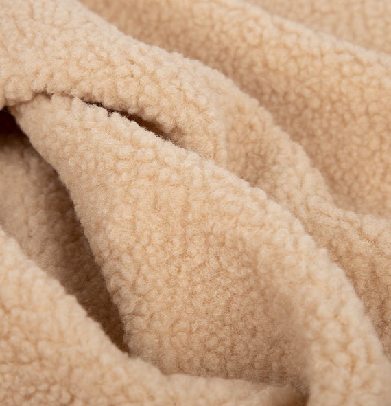 Buy Warm Lamb Wool Fabric, Sherpa Fabric, Lamb Faux Fur, Winter Fabric,  Blanket Sherpa, Jacket Lining Fabric, by the Half Yard Online in India 