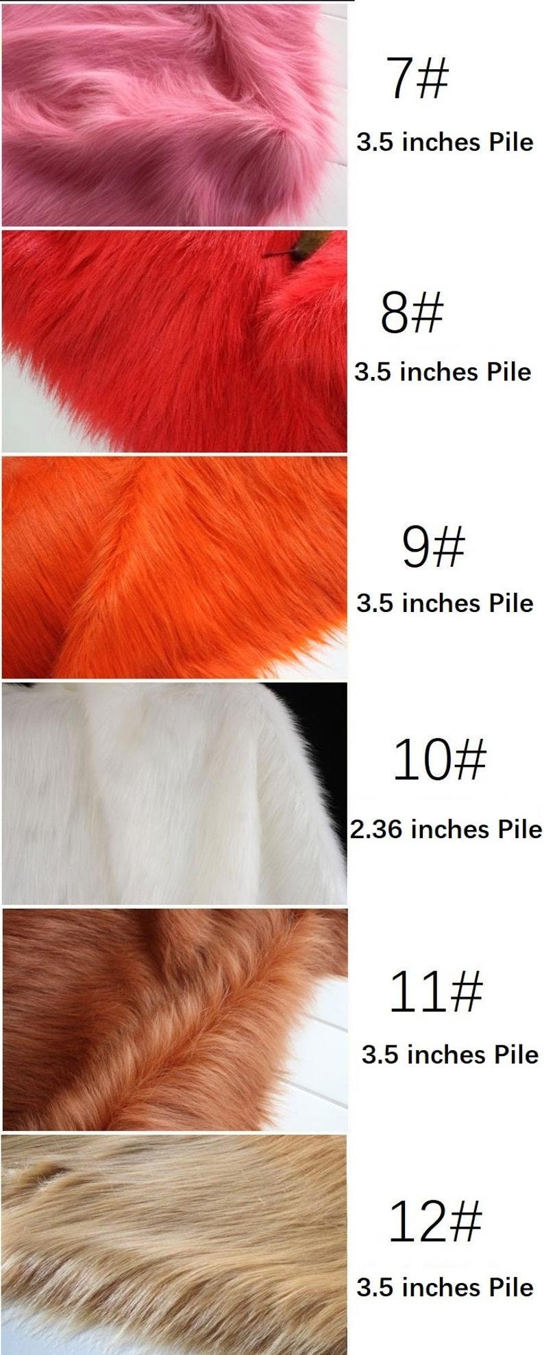Faux Fur Fabric, Long Pile Fur, Fursuit Material, Luxury Shag, Cosplay ...