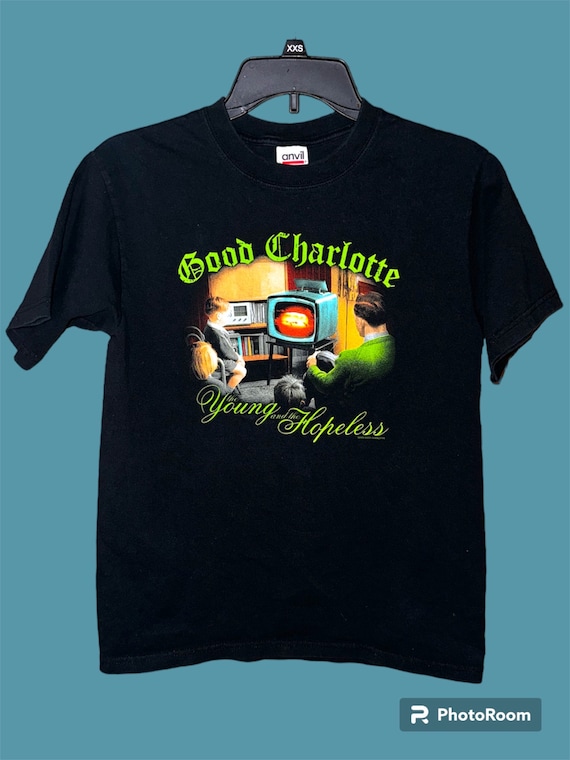 Vintage Good Charlotte T-shirt. Young and hopeles… - image 1