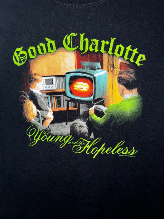 Vintage Good Charlotte T-shirt. Young and hopeles… - image 6